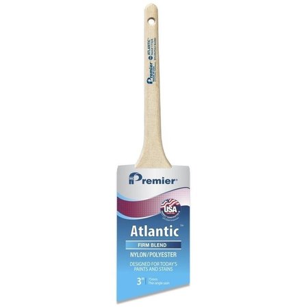 PREMIER Atlantic Paint Brush, 3 in W, Thin Angle Sash Brush, 21516 in L Bristle, NylonPolyester Bristle 17324
